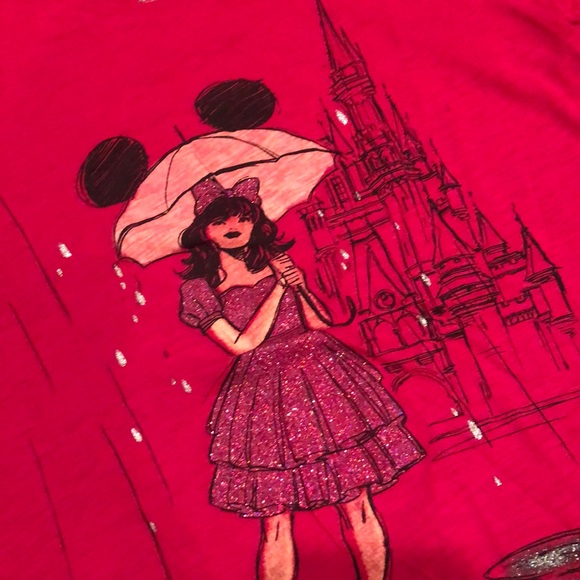Disney fushia pink Aline tshirt - Picture 2 of 5